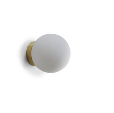 Palla Mini Single væg/-loftlampe fra Antidark - Messing