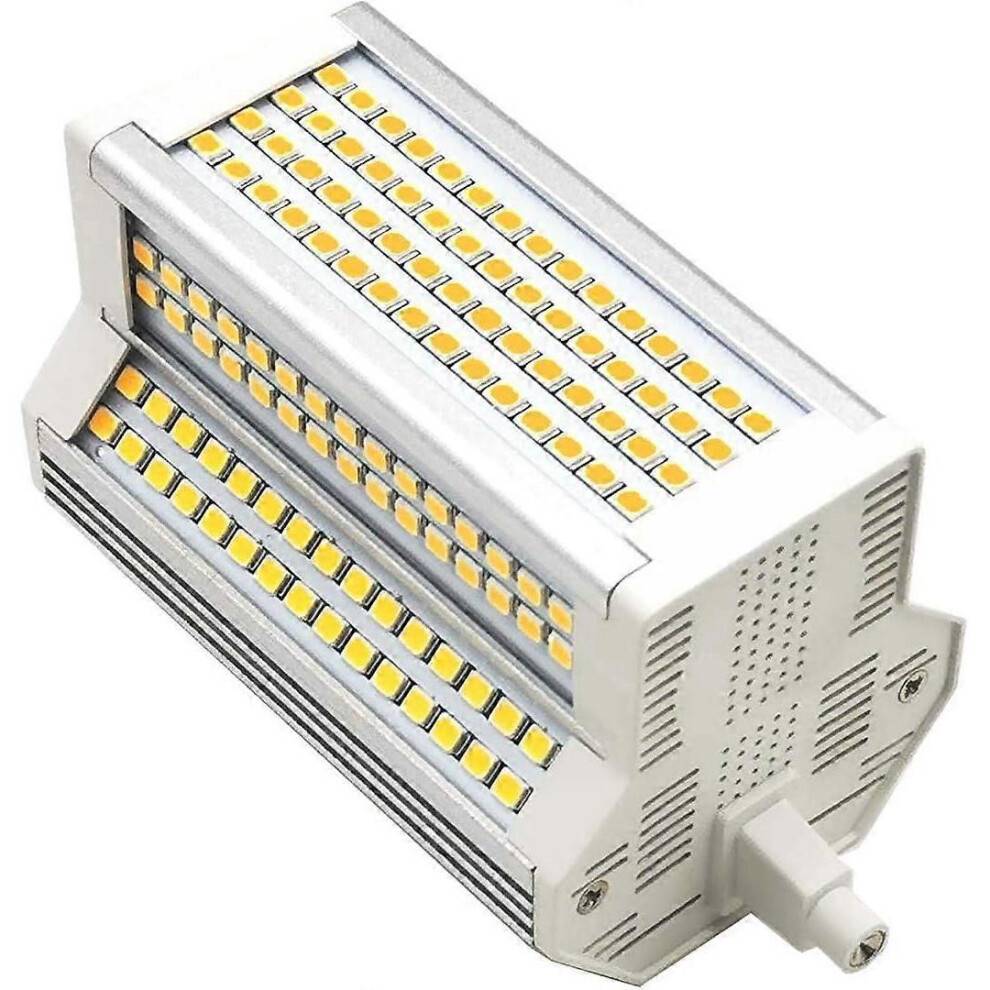 R7S LED bulb 50W warm light dimmable 3000k double-ended J118 J-type 118MM LED spotlight 5000LM 500W equivalent halogen street light 200 degrees