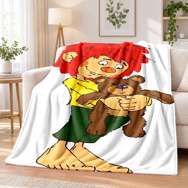 Pumuckl Flanellpläd Mjuk Varm Mysig För Soffa Säng Inomhus Hem Sovrum Användning