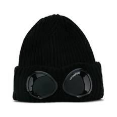 C.p. Company, Accessoarer , Herr, ONE Size, Svart Ull Beanie Mössa Aw25