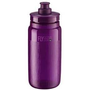 Cykelflaska Elite Fly Tex 550ml Clear/Pruple