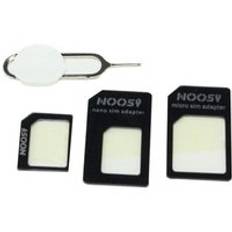 4 in 1 konvertera nano sim-kort till micro-standardadapter för iphone för samsung 4g lte usb trådlös router