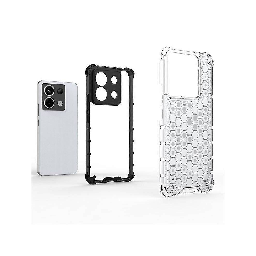 (Grey) Compatible For Xiaomi Redmi Note 13 Pro 5G / Poco X6 5G Phone Case Soft TPU Hard PC Back Cover