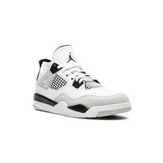 Jordan Kids - Air Jordan 4 Retro Military Black sneakers - barn - läder/gummi/Tyg - 11C - Vit