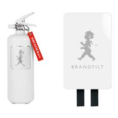 Solstickan - Safe And Stylish Brandsläckare 2 Kg + Brandfilt - Vit