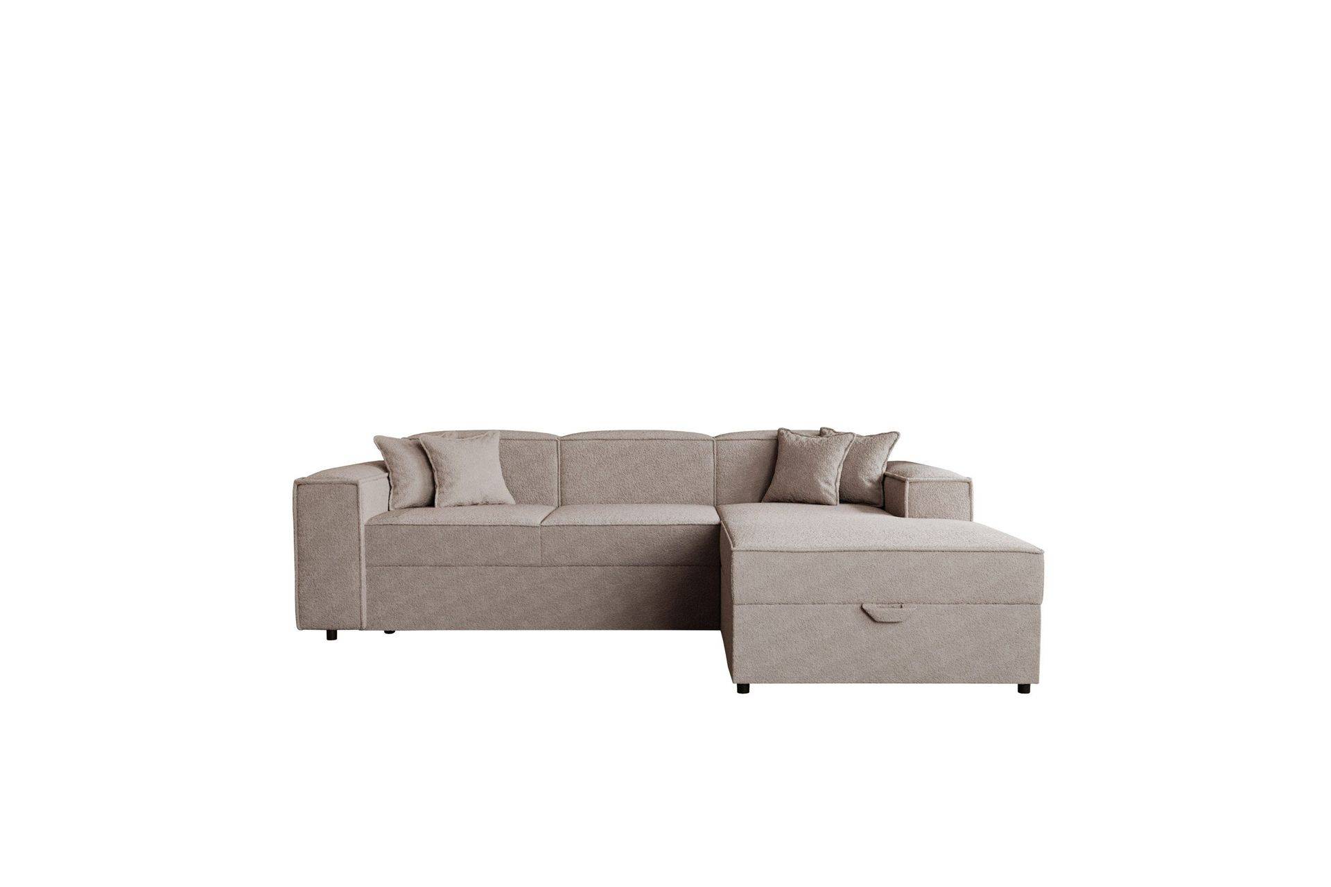 Bizantine Bäddsoffa m. Divan 3-sits - Grå Tyg