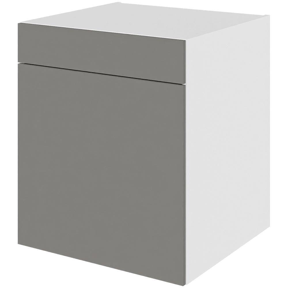 Multi-Living Køkken grydeskab i Cibo Grigio 128 underskab H: 70,4 cm D: 60,0 cm - 2 udtræksriste 1 låge & 1 skuffe med fuldudtræk/softluk - Bredde: 60 cm.