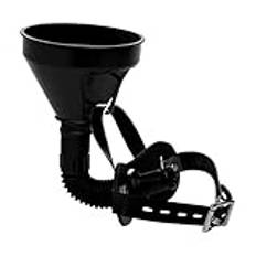 Master Series - Latrin Extreme Funnel Gag - Svart, Plast, Trattknopp