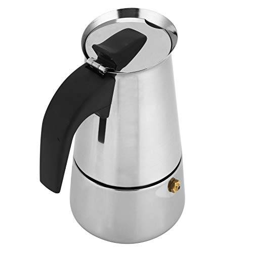 200 Ml Portable Moka Pot Coffee Maker - Högkvalitativt Rostfritt Stål i Spis Av Kaffekokare för Hemmet