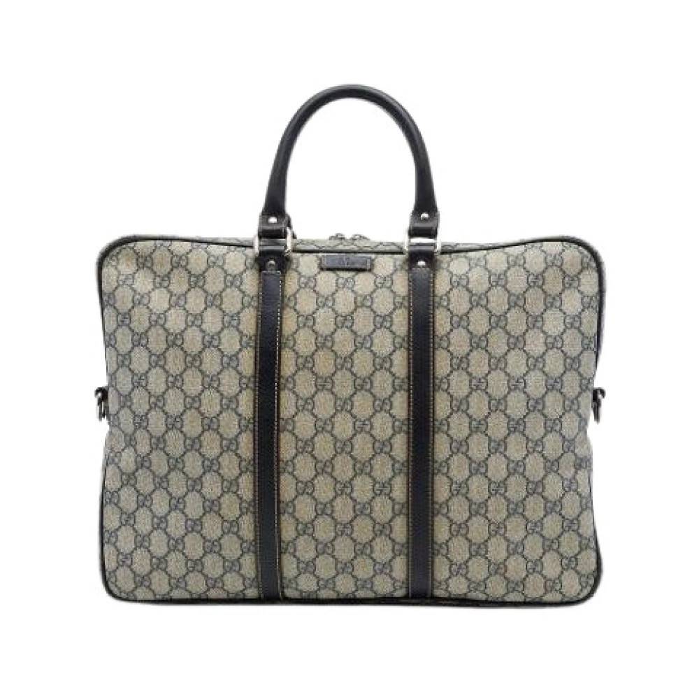Gucci Vintage Pre-owned Business Taske - Vintage - unisex - Beige - ONE SIZE - Læder