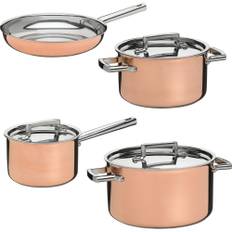 Koppar Grytset 4 delar (24 cm.3,6 liter6 liter2,25 liter)