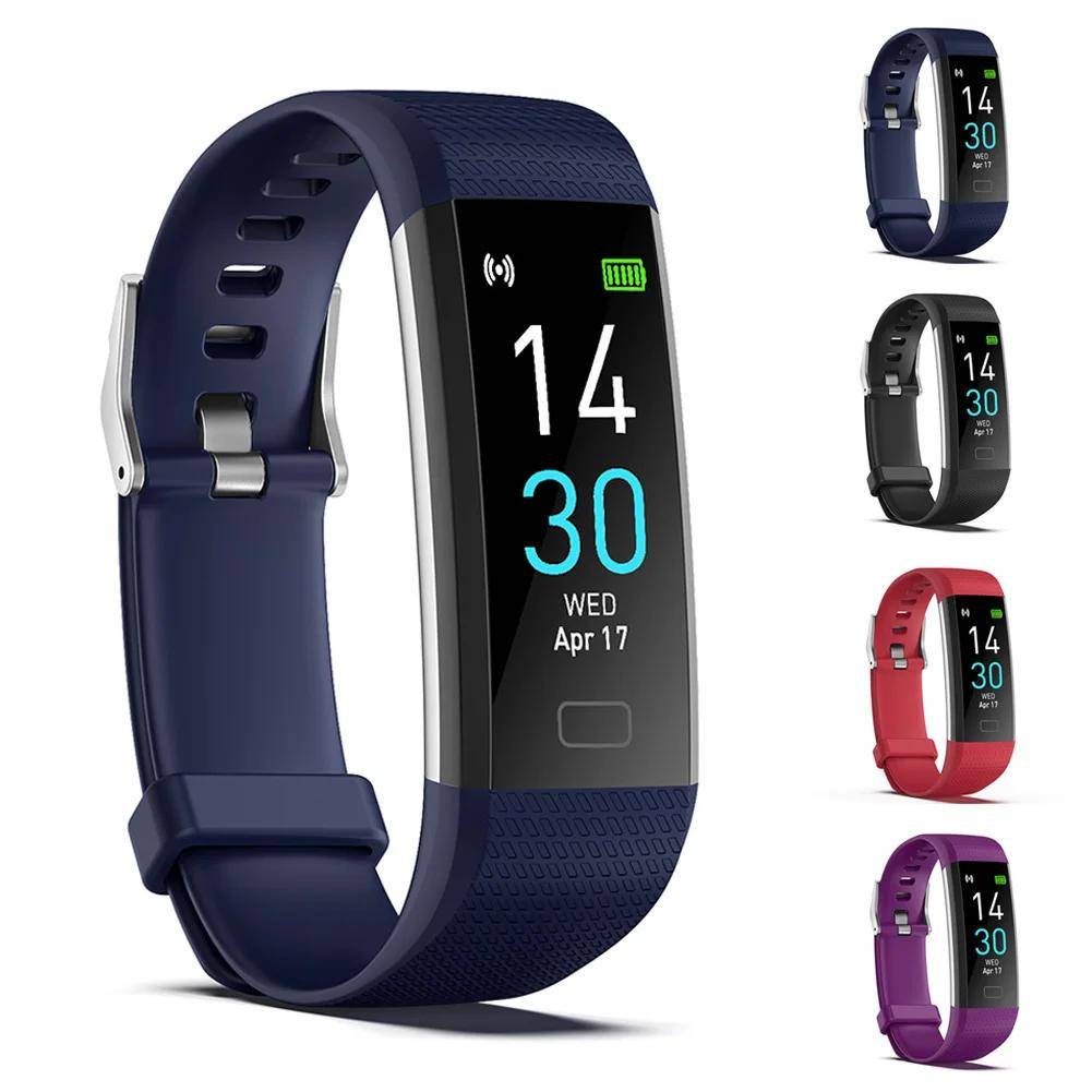 Multifunktionell Smartklocka för Barn Träningsarmband Kroppstemperatur Puls Blodtrycksmätning Armband för barn blå