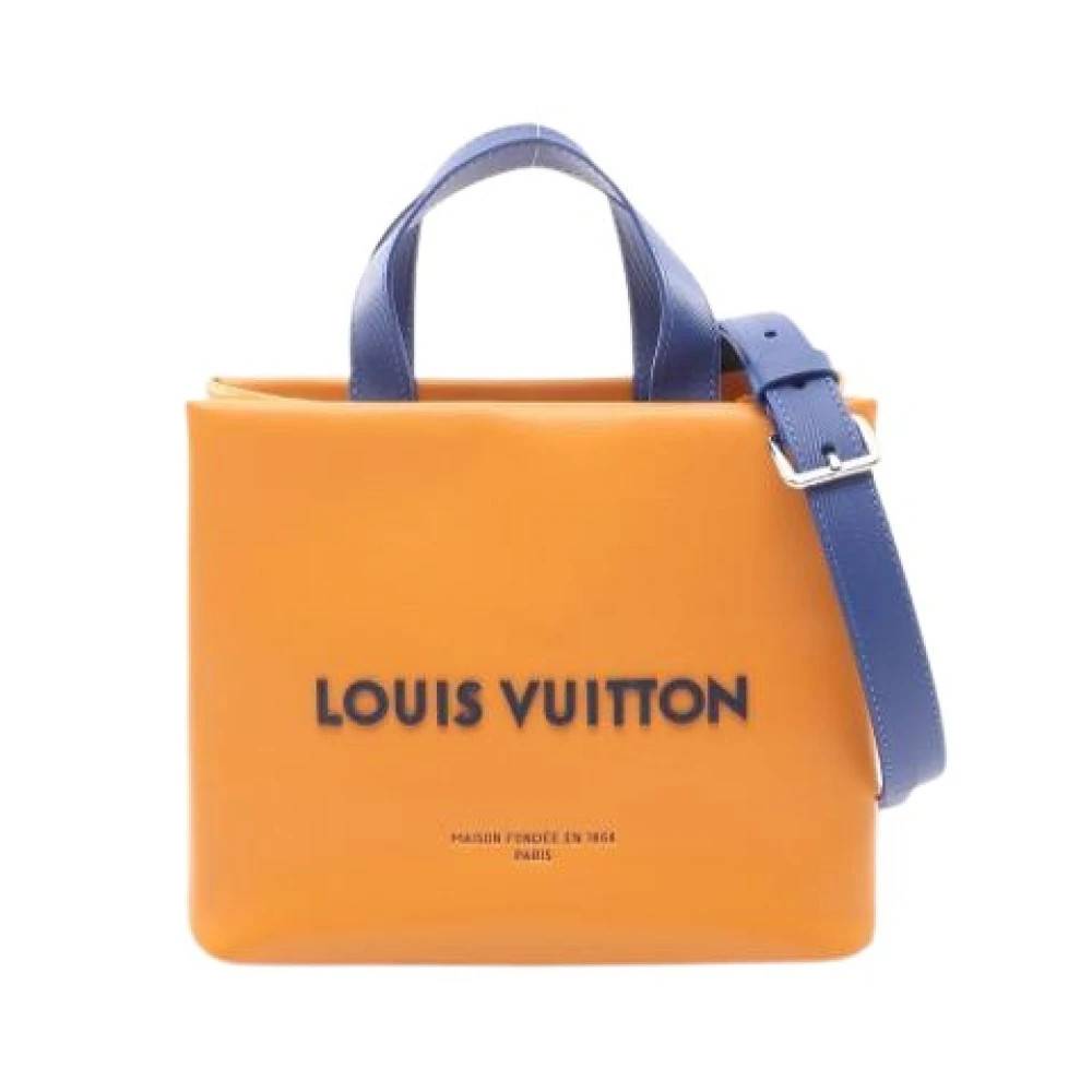 Louis Vuitton Vintage Pre-owned Vintage Tote Bag - Vintage - Herre - Orange - ONE SIZE - Læder