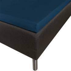 Mjukt övermadrasslaken 180x210 - 100% bomullssatin - 8 cm i höjd - Blått lakan till bäddmadrass - By Night satinlakan (180x210 cm)