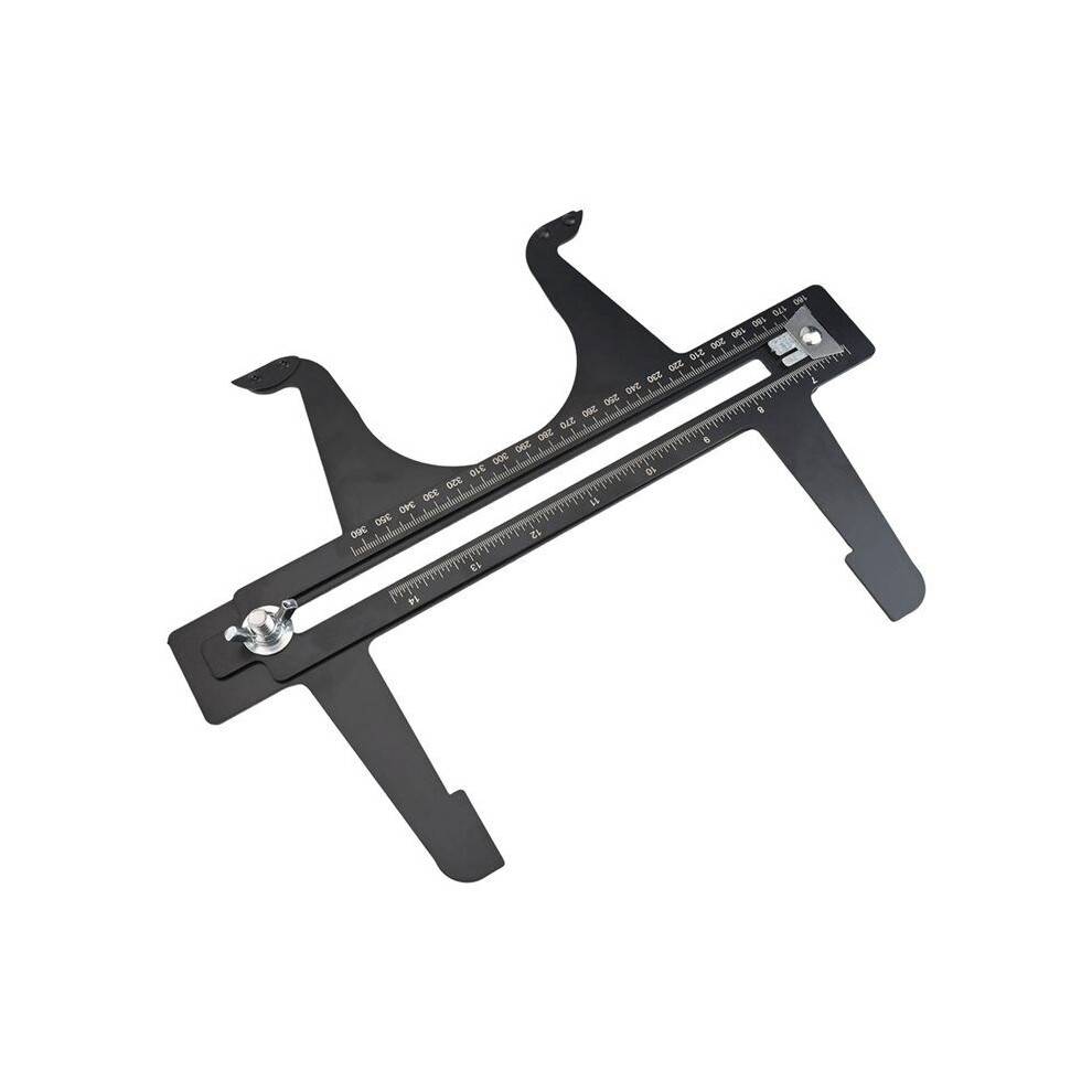 Dual Scale Steel Brake Measuring Tool 6.5-14.25 Inch for Brake Shoes Rear for Rotor Reset