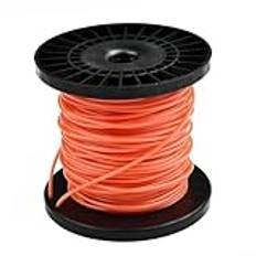 Jotekonoby Heavy Duty Nylon Round Trimmer Line Orange Röjsåg Trimmer Sladdtråd För Lätt Manuell Matning Elektriska Trimmers Trädgård Utomhusutrustning