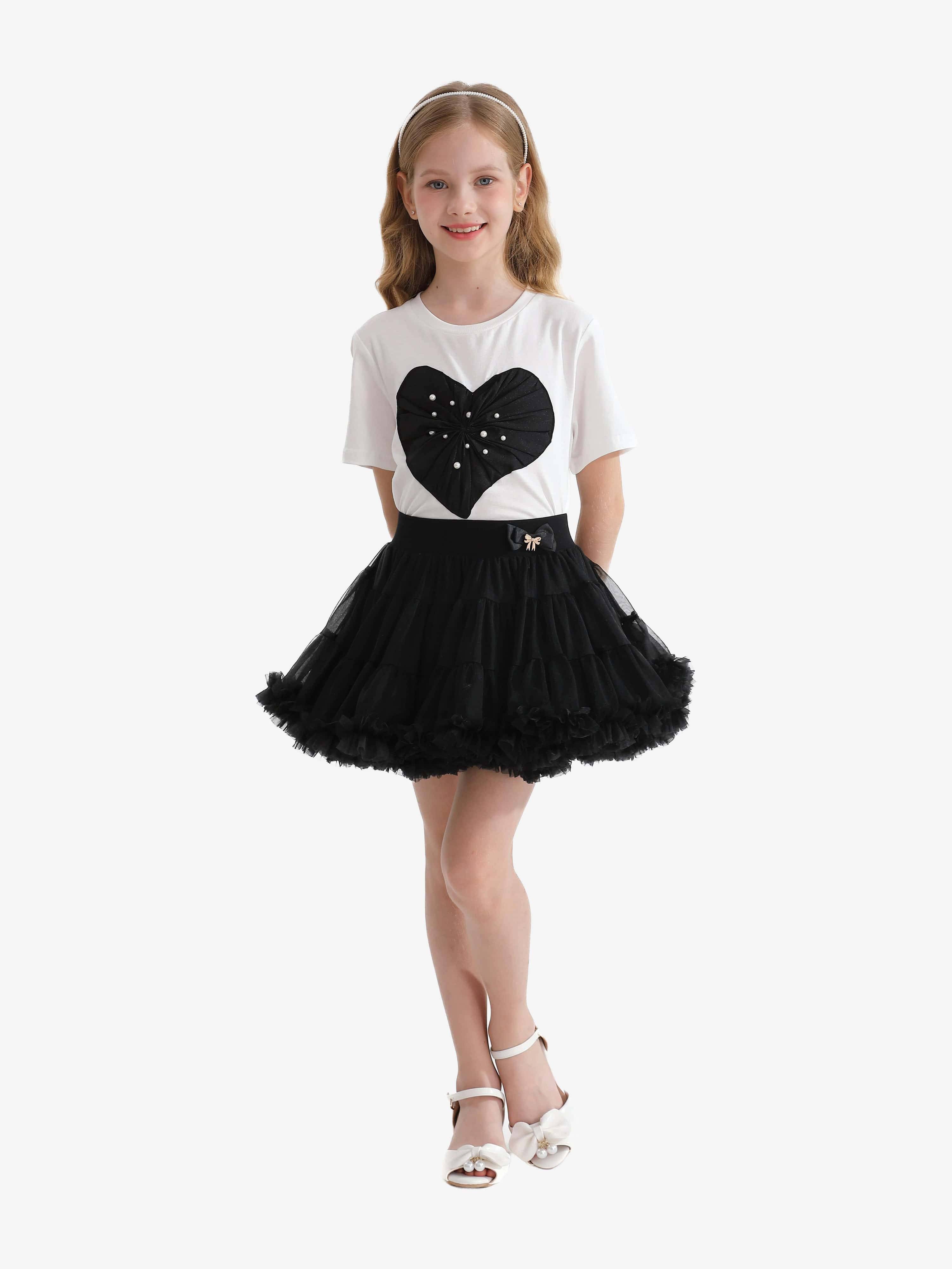 Multicolor Willow Heart Skirt Outfit - Multicoloured / 5Y-6Y (5Y-6Y)
