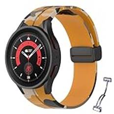 FuzeDa Rem för Samsung Galaxy Watch 5 Pro, 20 mm mjukt sportband justerbart ersättningsarmband för Galaxy Watch 6/5/4 40 mm 44 mm, Galaxy Watch 4 Classic 42 mm 46 mm, Galaxy Watch 6 Classic 43 mm 47