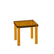 Glas Italia - NES05 Nesting Low table, Amber-coloured Glass, Legs: Blown Glass - Småbord & sidobord - Ronan & Erwan Bouroullec - Röd - Glas