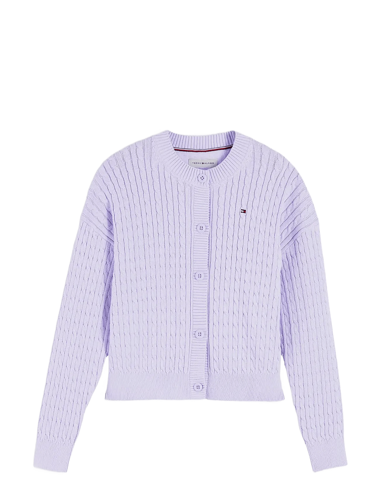 TOMMY HILFIGER Cable Cardigan | Purple | 152