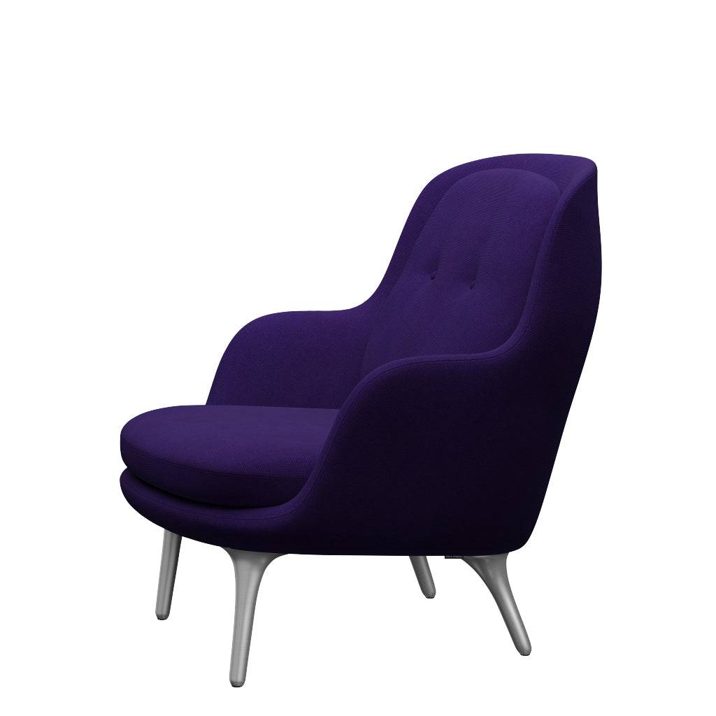 Fri Lænestol m. stel i aluminium fra Fritz Hansen Hallingdal - 702 Purple - Jacobsen Plus