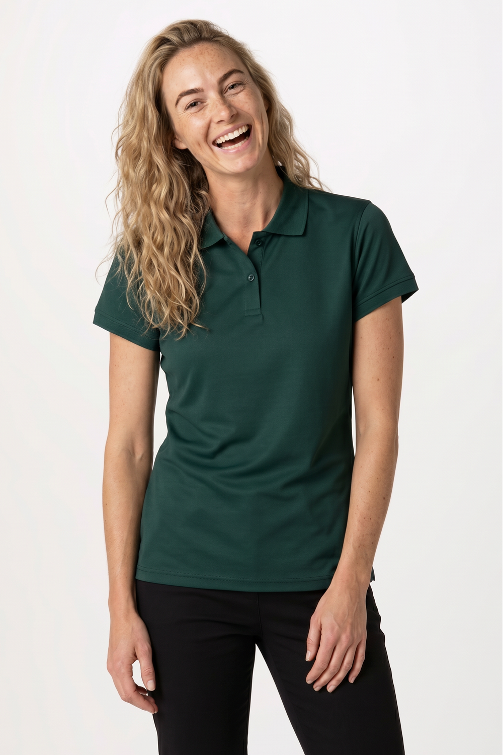Henbury Women's Coolplus® Polo Shirt Bottle Green Colour: Bottle Green, Size: XS (XS)