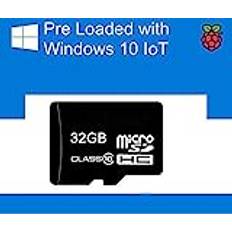 Mikro-SD-kort förladdad med Windows 10 IOT Core för Himbeeren Pi 2–32 GB