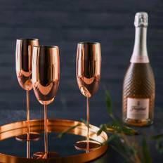 Champagneglas Rosaguld Rustfri Stål