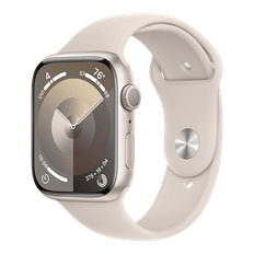Apple Watch Series 9 GPS - Aluminium/Sport Band 45 mm / Nyskick / Starlight
