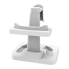 Displaystativ, lagringsdisplaystativ VR-tillbehör visningsstativ, AR glasögonhängare för Meta Quest3/3S, VR-kontroller och headset (vit)