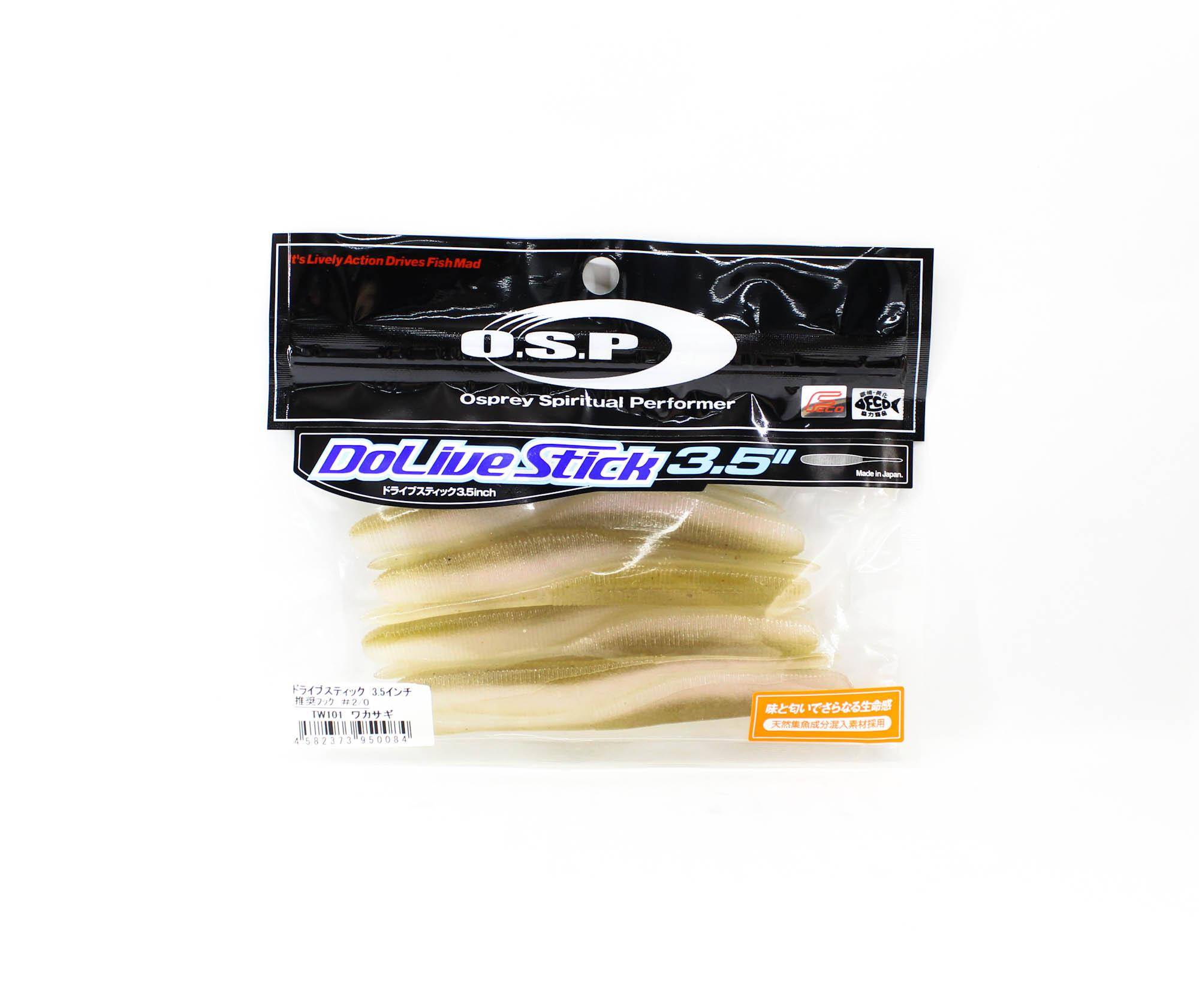 OSP Soft Lure Dolive Stick 3.5 Inches TW-101 (0084)