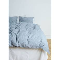 Aiayu - Duvet Set Striped - 140 x 220 + pillowcase - Sengesæt - Indigo - 140 x 220 cm