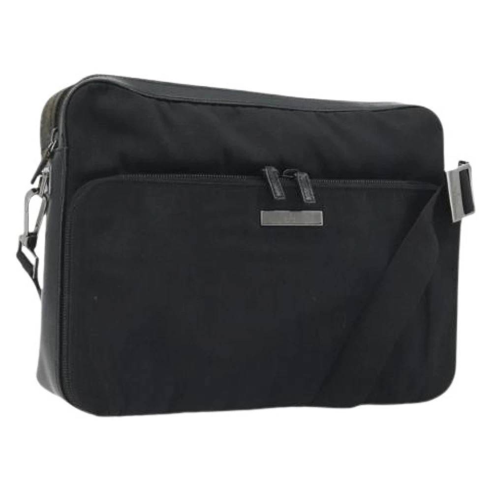 Gucci Vintage Pre-owned Vintage Skuldertaske - Vintage - Dame - Sort - ONE SIZE - Uld