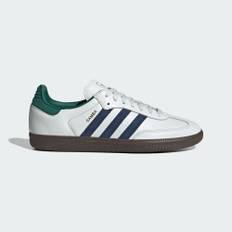 Adidas SAMBA OG Black White Sneakers ORIGINALS Unisex IH4882 Black White/College Green/Active Green 37.3