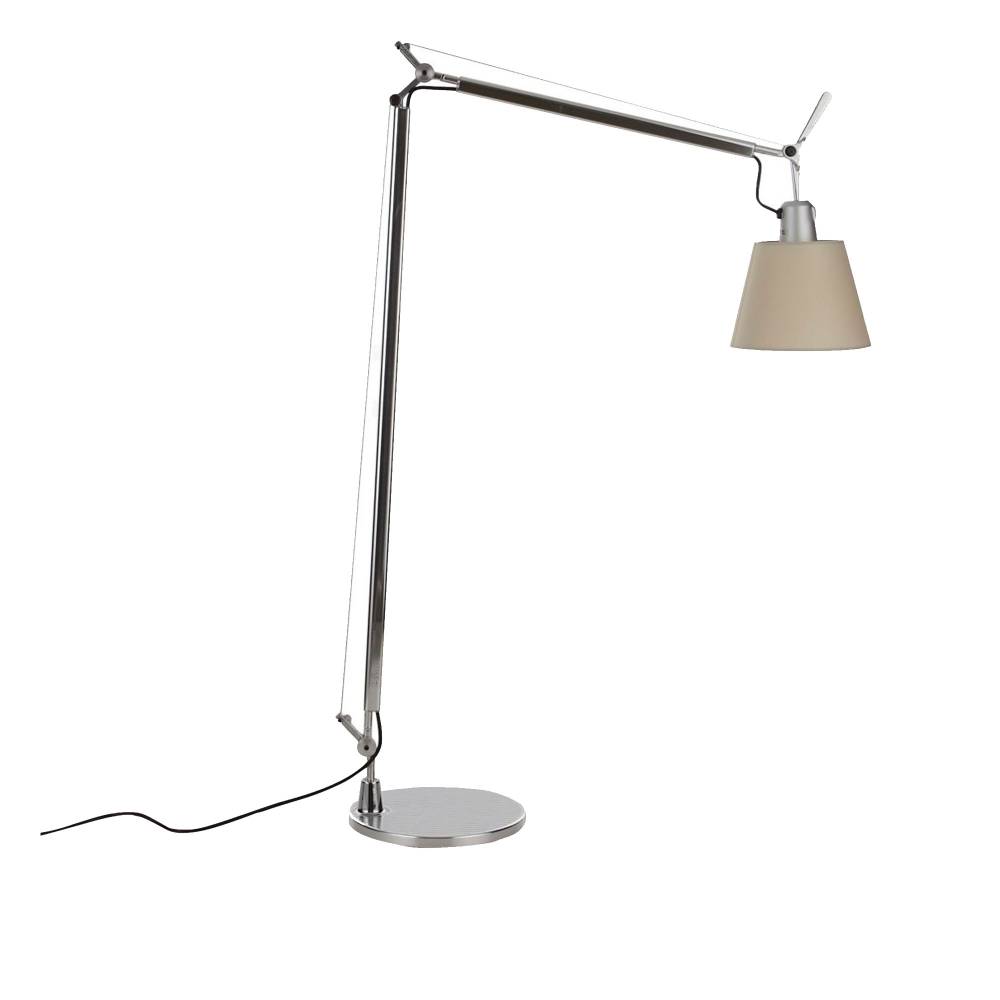 Artemide - Tolomeo Basculante Reading Golvlampa, Skärm i Pergamentpapper - Læselamper - Giancarlo Fassina,Michele De Lucchi - Sølv