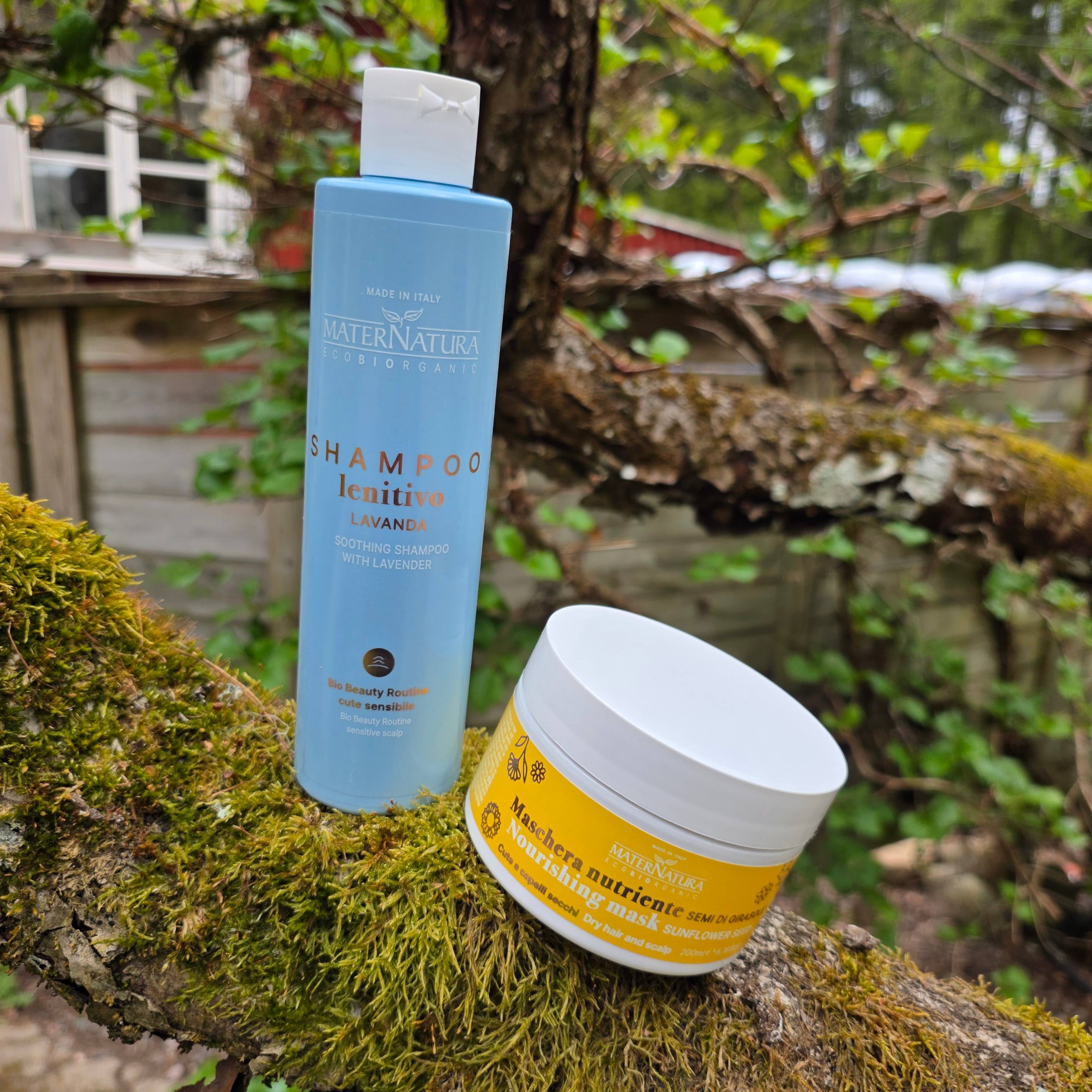 Kanonerbjudande MaterNatura schampo och hårmask