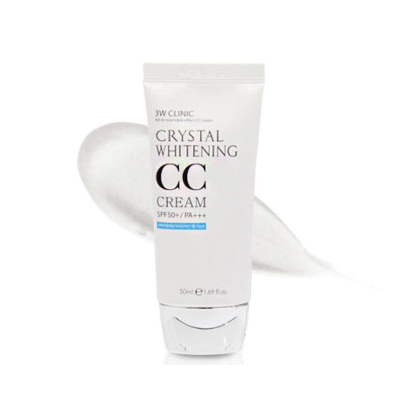 3W CLINIC - Crystal Whitening Natural Tone-Up CC Cream SPF50+ PA+++ 50mL (3 alternativ)