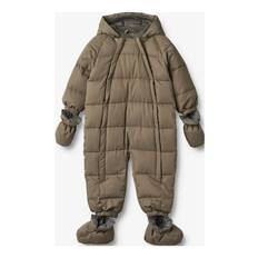 Puffer Baby Suit Edem Outerwear Coveralls Softshell Coveralls Beige Wheat