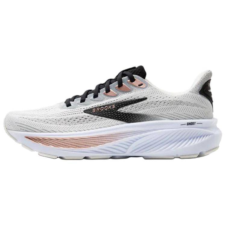 Brooks Ghost 17 Vit Svart Roséguld Dam Sneakers 120431-1B-105 cm white