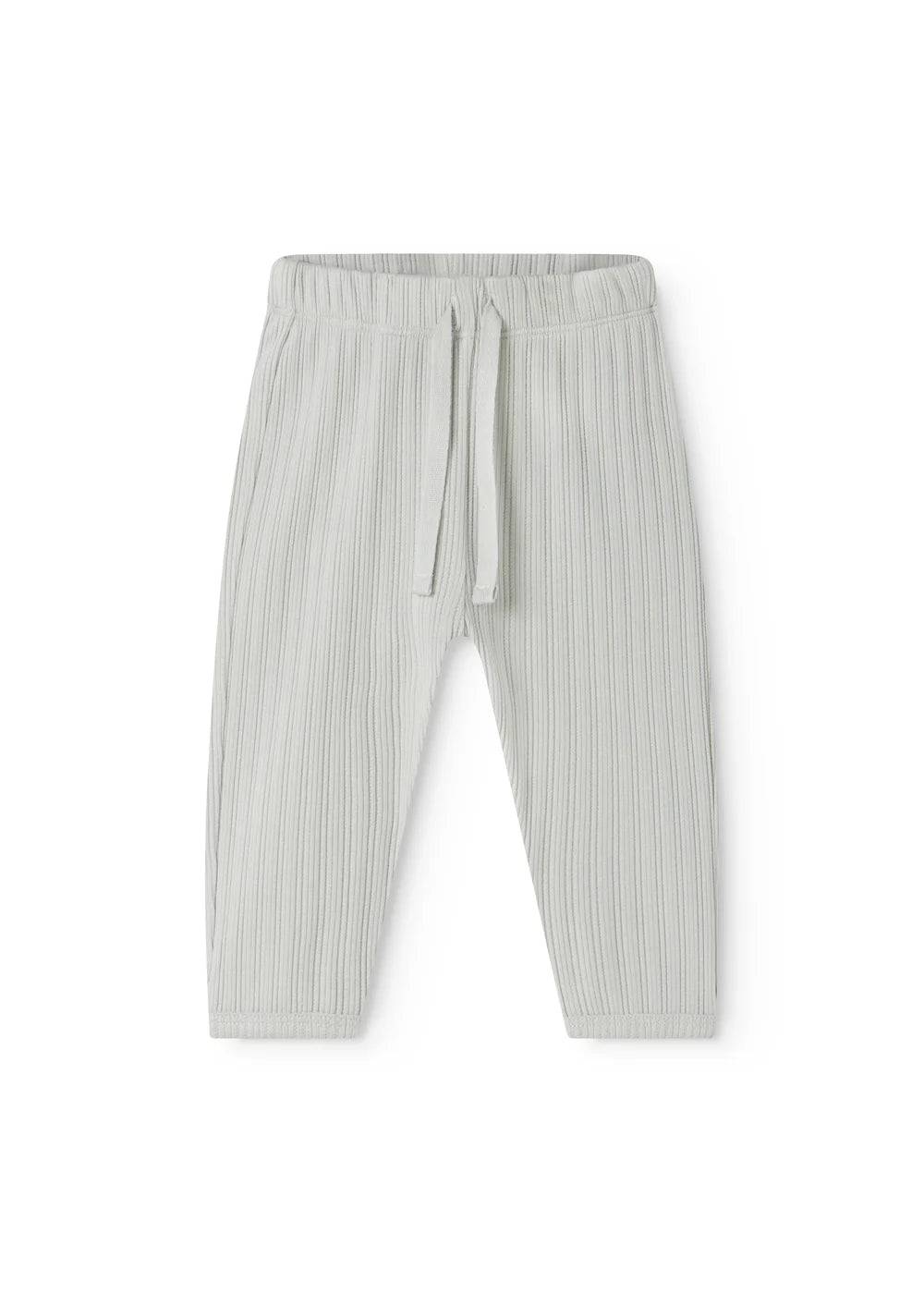Pitti Pointelle Rib Bukser, Morning Dew, MarMar
