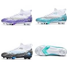 All Season Wholesale High Ankle Best Selling zapatos futbol Men Women Custom Outdoor Grip Strong Boots Soccer Football Shoes