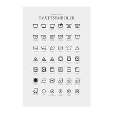 Tvättsymboler Poster