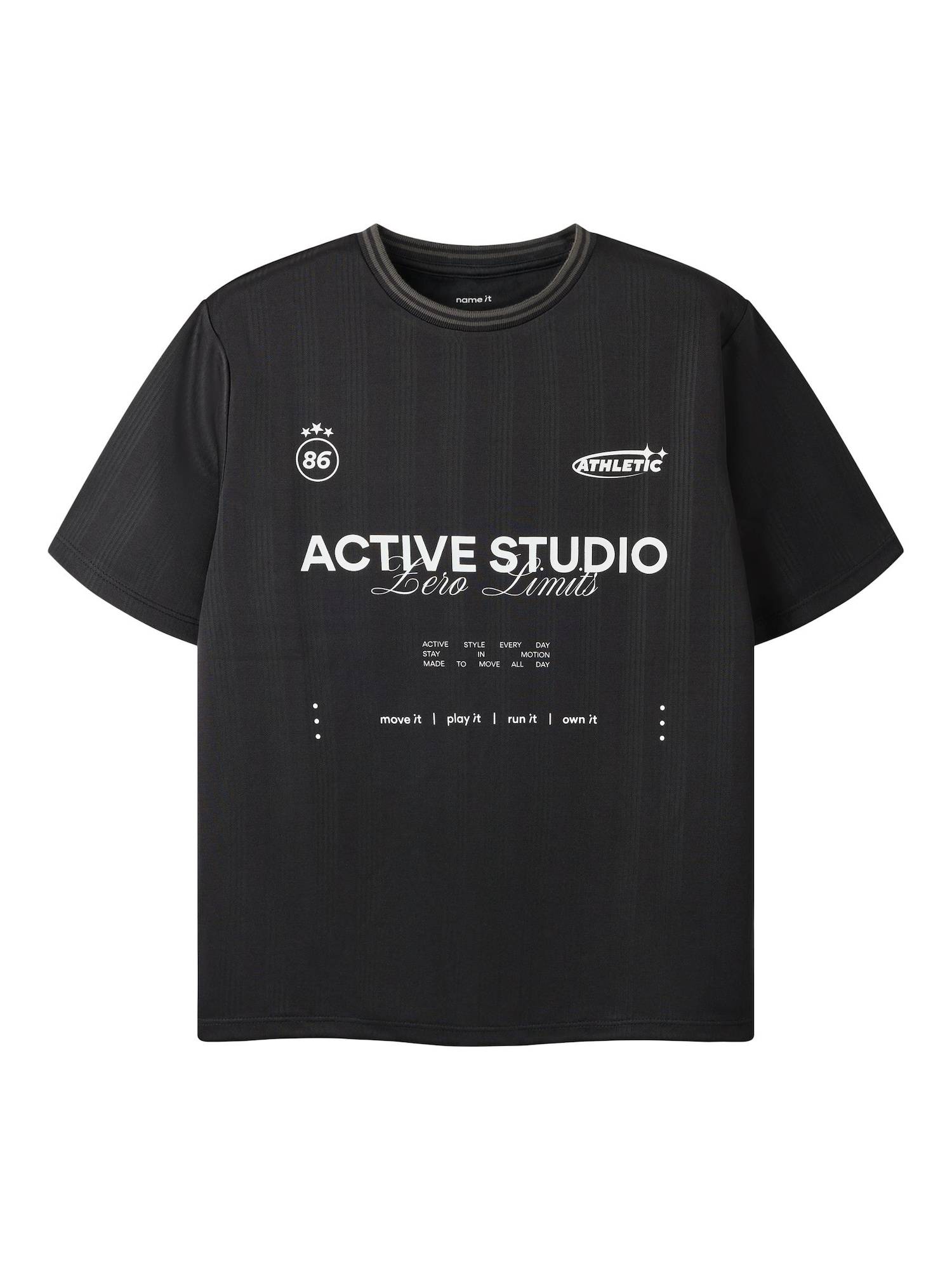 NAME IT T-shirt svart / vit