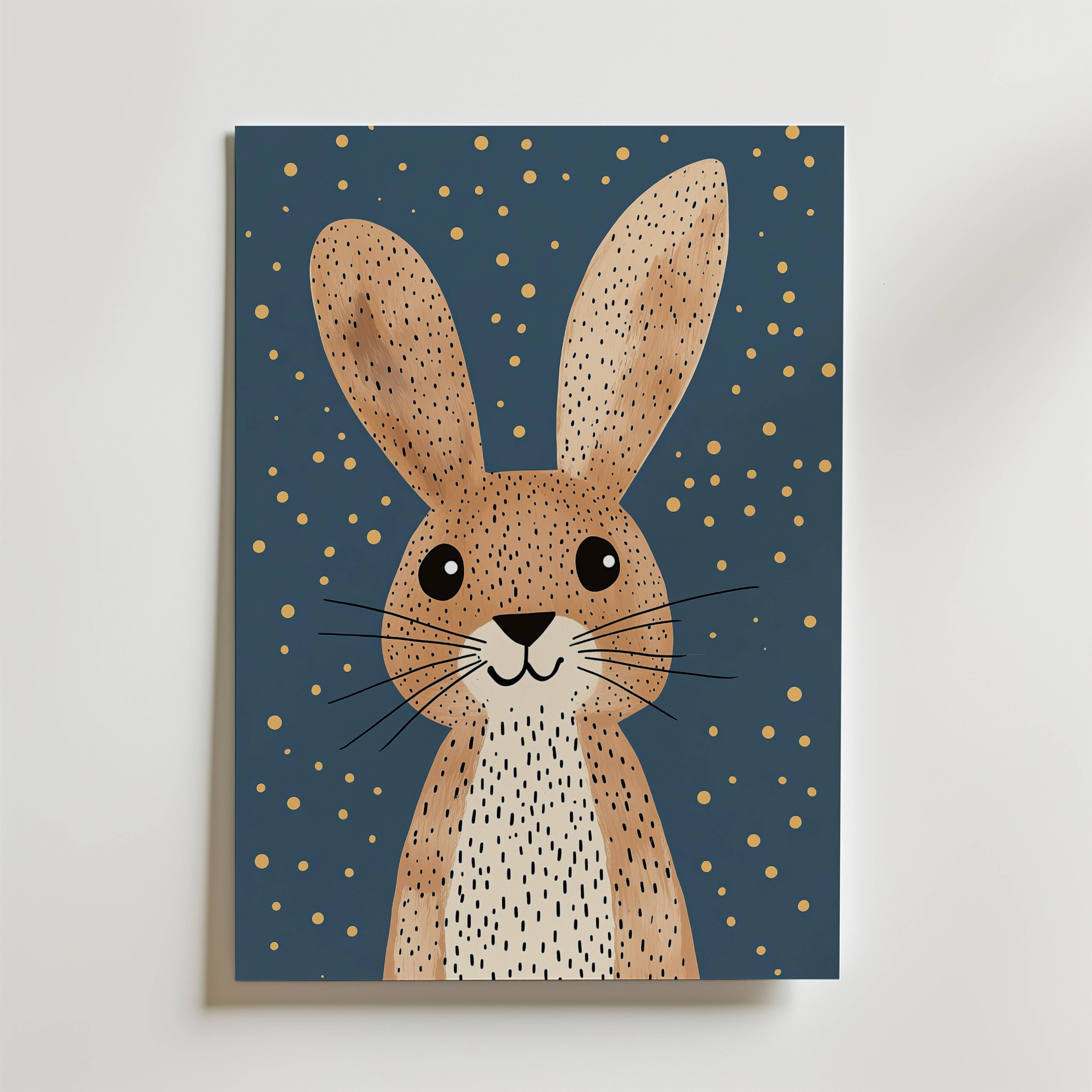 Happy Bunny Poster - Fine Art Poster 30x40 cm