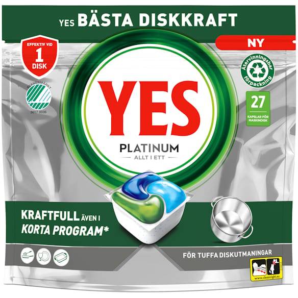 Maskindisk YES Platinum 27