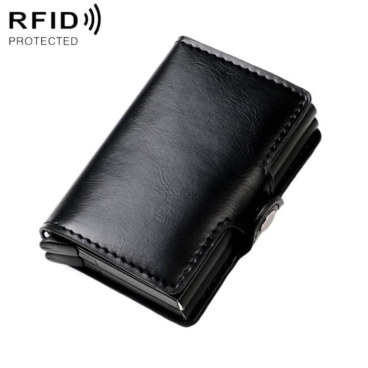 Korthållare med RFID-skydd och pop-up-funktion - Svart