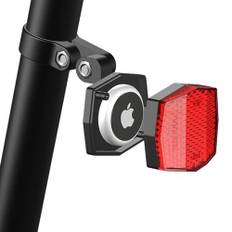 Tavaler AirTag-cykelhållare med reflex, för barncykel, StVZO-godkänd, AirTag-cykelhållare med reflex för sadelstolpar på 22,2–31,8 mm, cykelreflektorer bak för landsvägscykel, MTB och elcykel