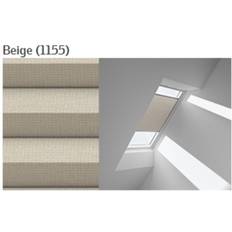 Velux Isolerande DubbelplissÃ© Manuell m Griplist (780x980 MK04, Manuell, 1155-Beige)