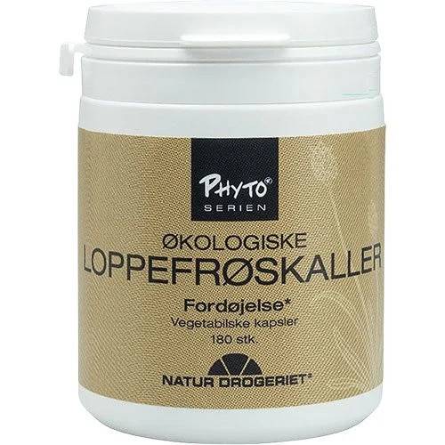 Loppefrøskaller 180 vegetabilske kapsler økologisk