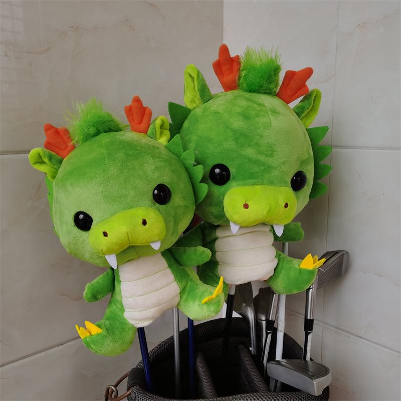 Green Dragon Golf Driver Headcover Plush DR FW Fairway Wood Head Cover Drop Shipping